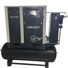 SCL 15 VSD на ресивері 500 л з осушувачем і фільтрами — компресорна станція 15 кВт