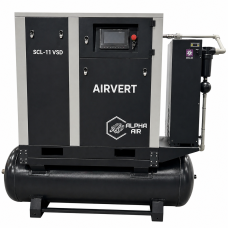 SCL 11 VSD на ресивері 500 л з осушувачем і фільтрами — компресорна станція 11 кВт