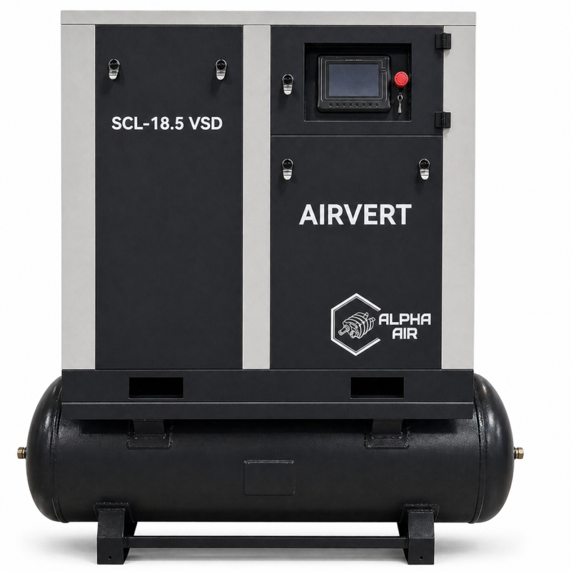 SCL 18.5 VSD на ресивері 500 л — гвинтовий компресор 18.5 кВт