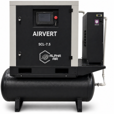 SCL 7.5 VSD на ресивері 270 л з осушувачем і фільтрами — компресорна станція 7.5 кВт