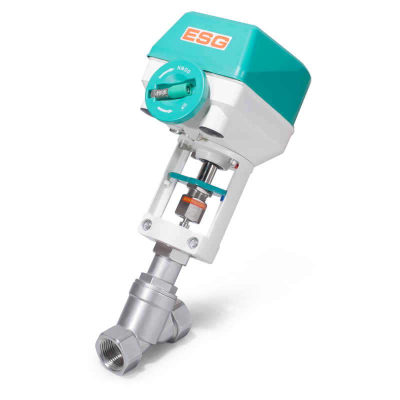 Пропорційний, що регулює сідельний клапан з нержавіючої сталі AISI 316 з електричним приводом