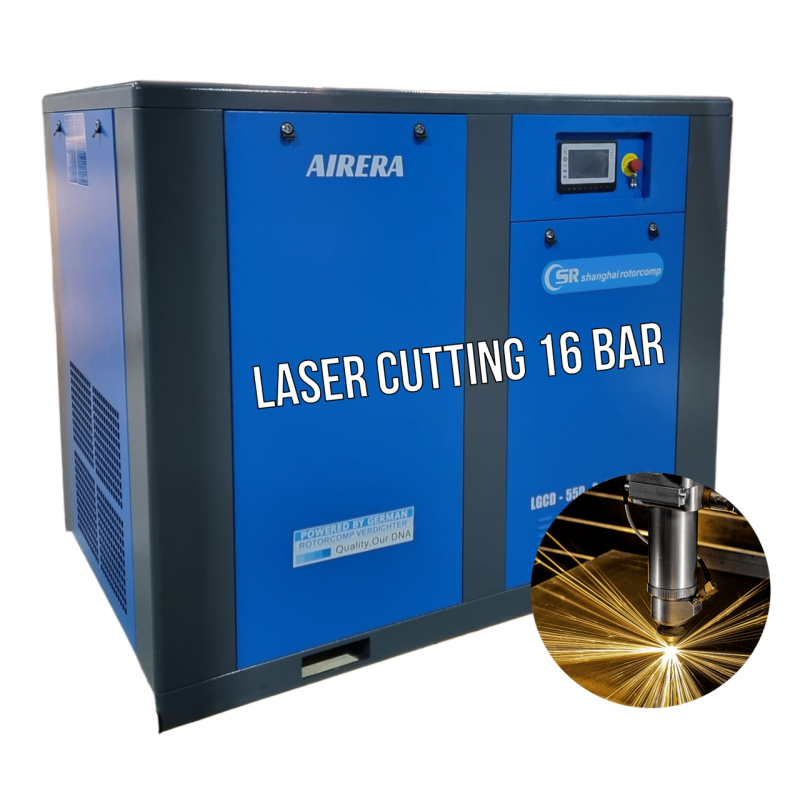 Компресор гвинтовий для лазерного різання Rotorcomp Airera LGCD-22 D F 22 кВт 16 барів Для тяжких умов! IP55
