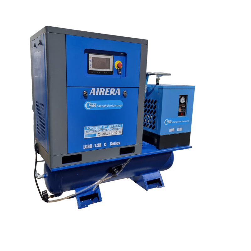 Компресор гвинтовий з осушкою, ресивером і фільтрами Rotorcomp Airera LGSD-11 D 11 кВт Для тяжких умов! IP55