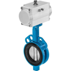 Затвор дисковий InterApp EPDM ущільнення з пневматичним приводом D10100.33-2KR.41.4C0.E